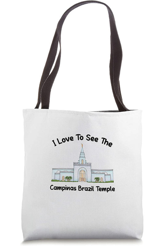 Campinas Brazil Temple Tote Bag - Primary Style (English) US
