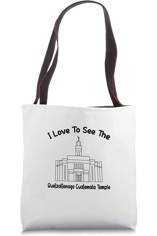 Quetzaltenango Guatemala Temple Tote Bag - Primary Style (English) US