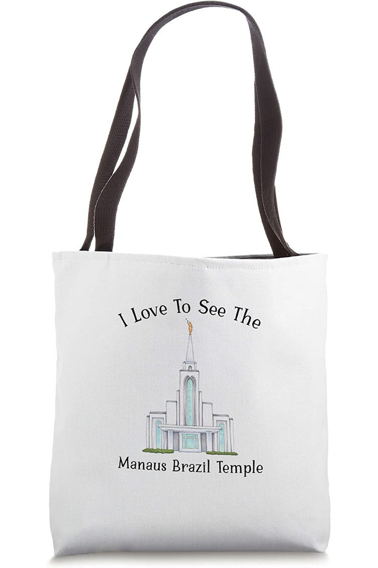 Manaus Brazil Temple Tote Bag - Happy Style (English) US