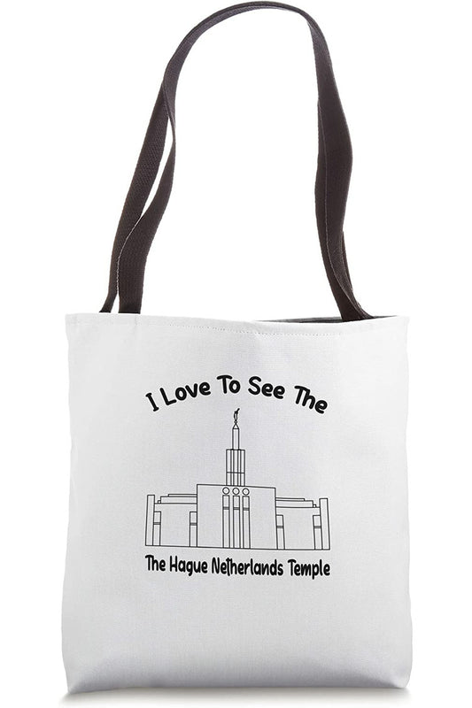 The Hague Netherlands Temple Tote Bag -  Style (English) US