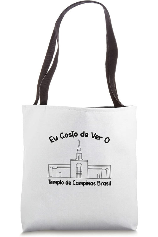 Campinas Brazil Temple Tote Bag - Primary Style (Portuguese) US