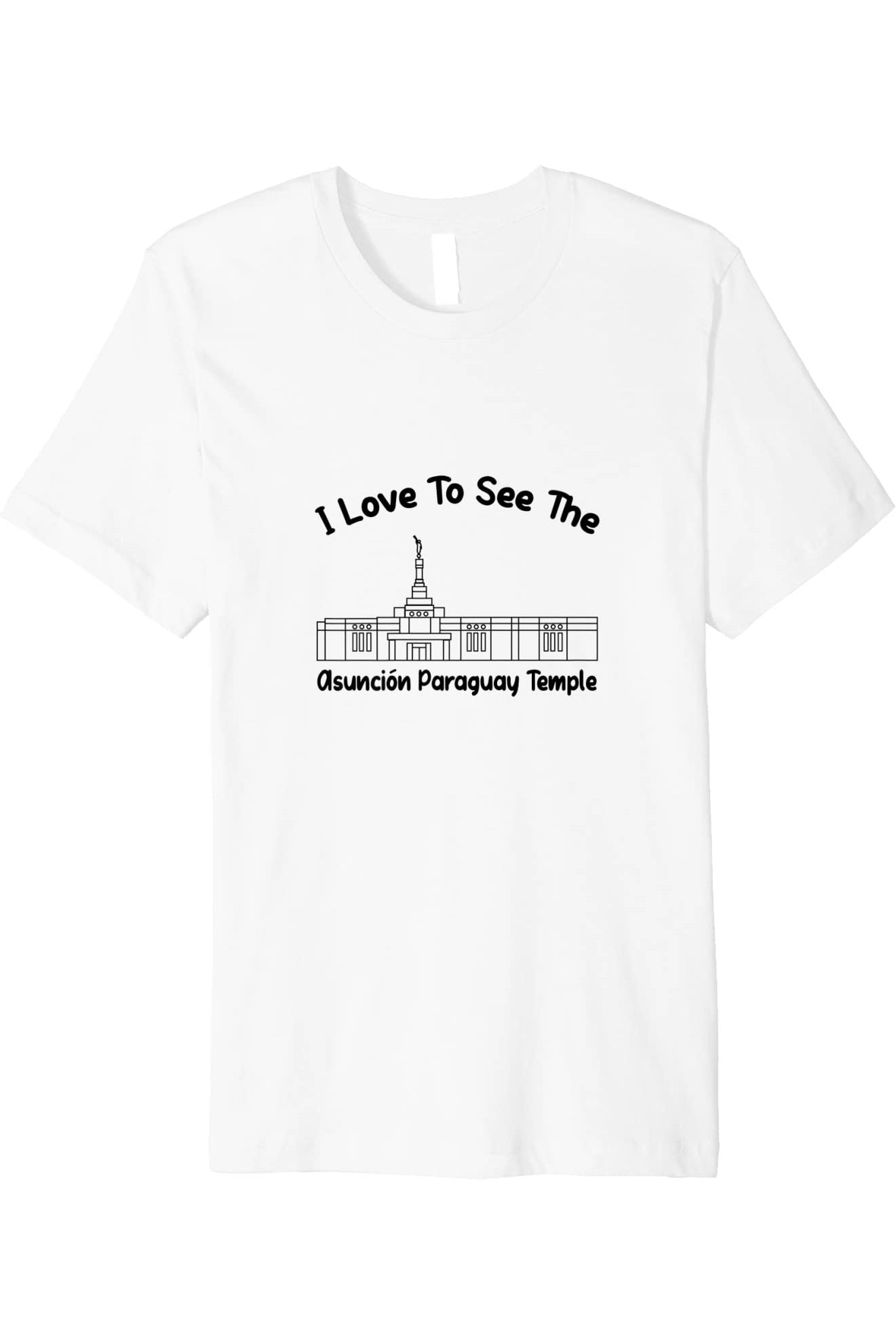 Asuncion Paraguay Temple T-Shirt - Premium - Primary Style (English) US