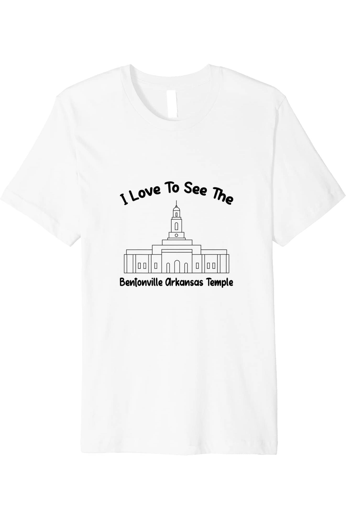 Bentonville Arkansas Temple T-Shirt - Premium - Primary Style (English) US