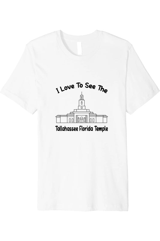 Tallahassee Florida Temple T-Shirt - Premium - Primary Style (English) US
