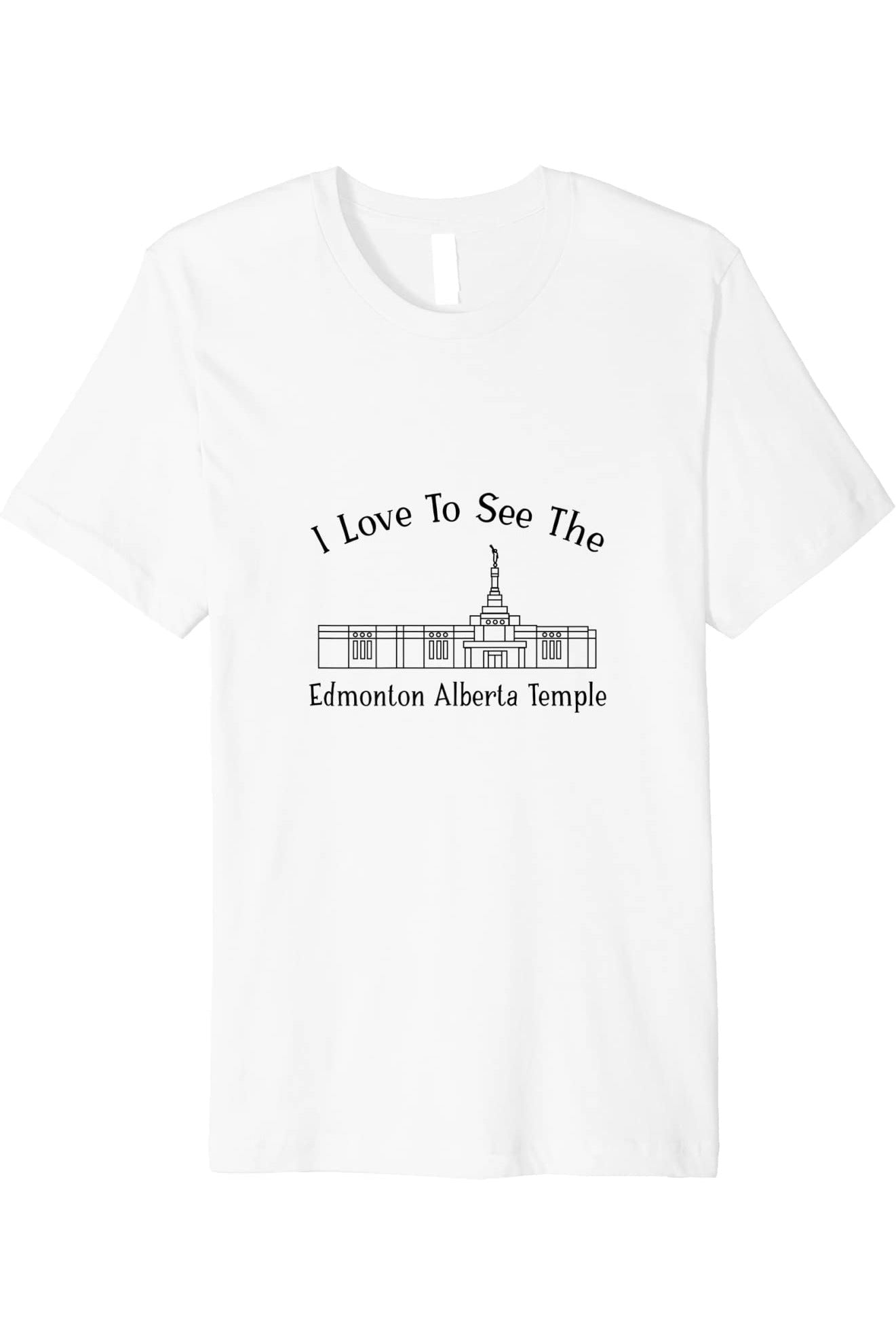 Edmonton Alberta Temple T-Shirt - Premium - Happy Style (English) US