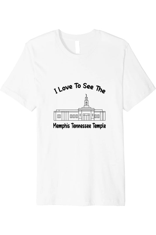 Memphis Tennessee Temple T-Shirt - Premium - Primary Style (English) US