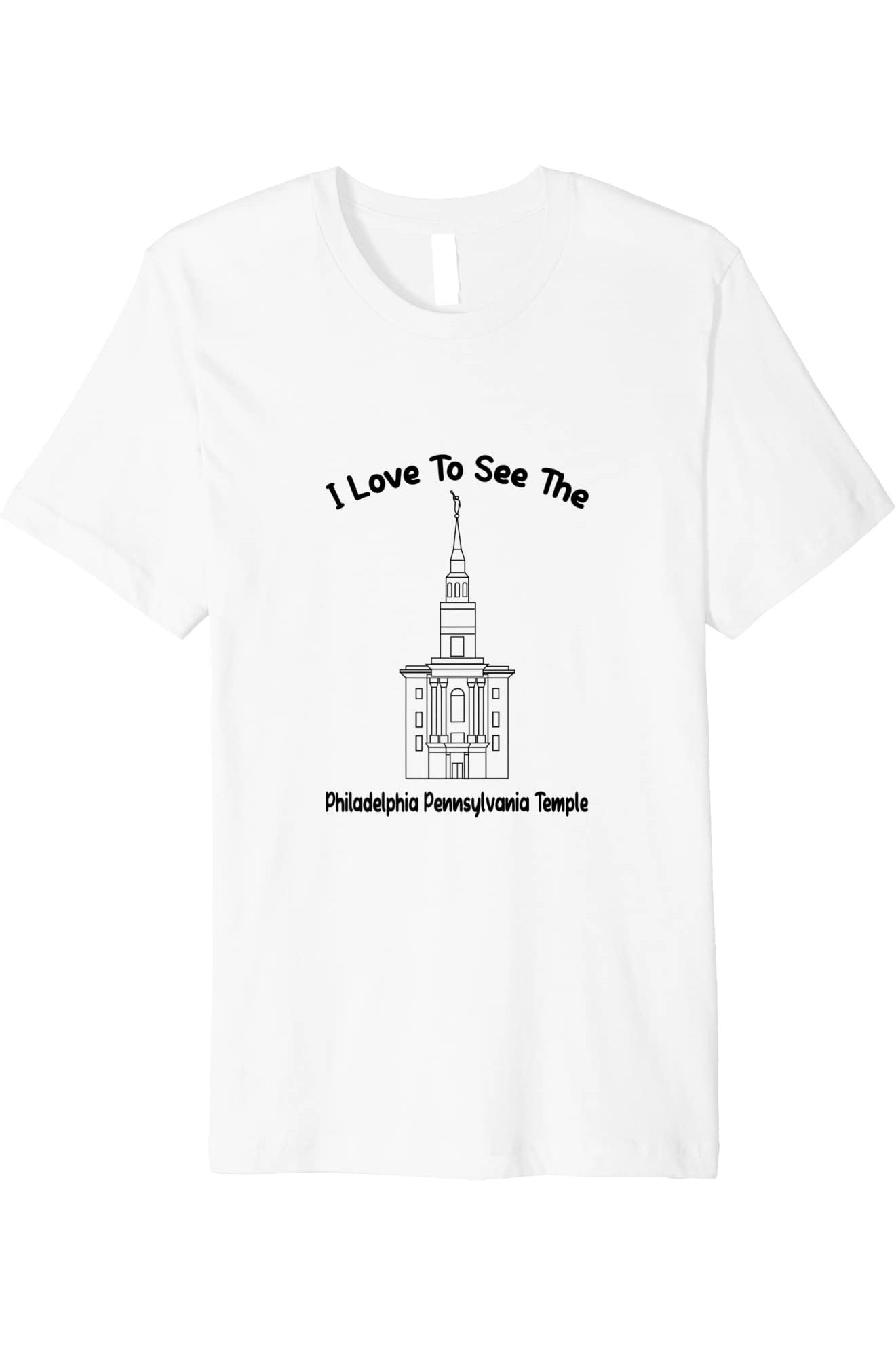 Philadelphia Pennsylvania Temple T-Shirt - Premium - Primary Style (English) US