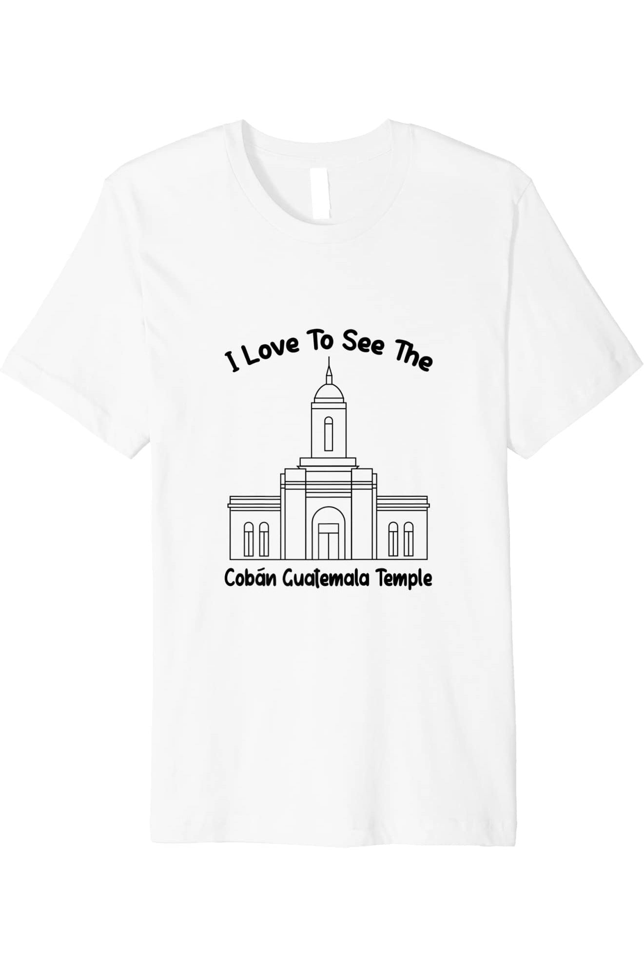 Coban Guatemala Temple T-Shirt - Premium - Primary Style (English) US