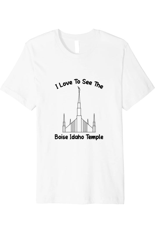 Boise Idaho Temple T-Shirt - Premium - Primary Style (English) US