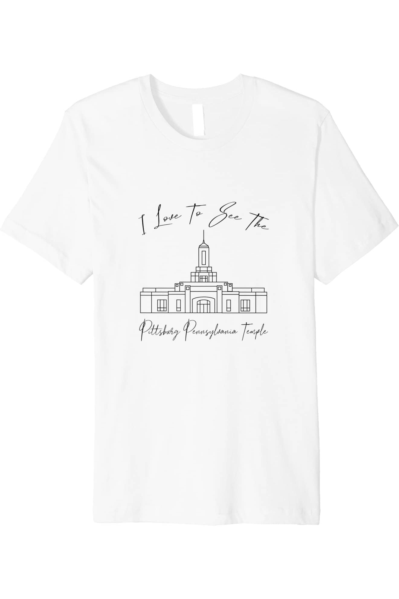 Pittsburgh Pennsylvania Temple T-Shirt - Premium -  Style (English) US