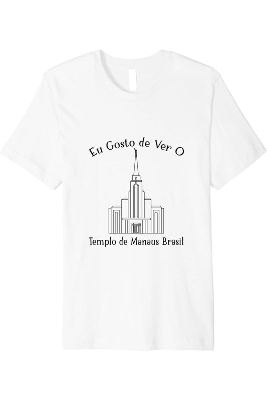 Manaus Brazil Temple T-Shirt - Premium - Happy Style (Portuguese) US
