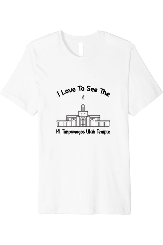 Mt Timpanogos Utah Temple T-Shirt - Premium - Primary Style (English) US