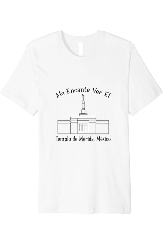 Merida Mexico Temple T-Shirt - Premium - Happy Style (Spanish) US