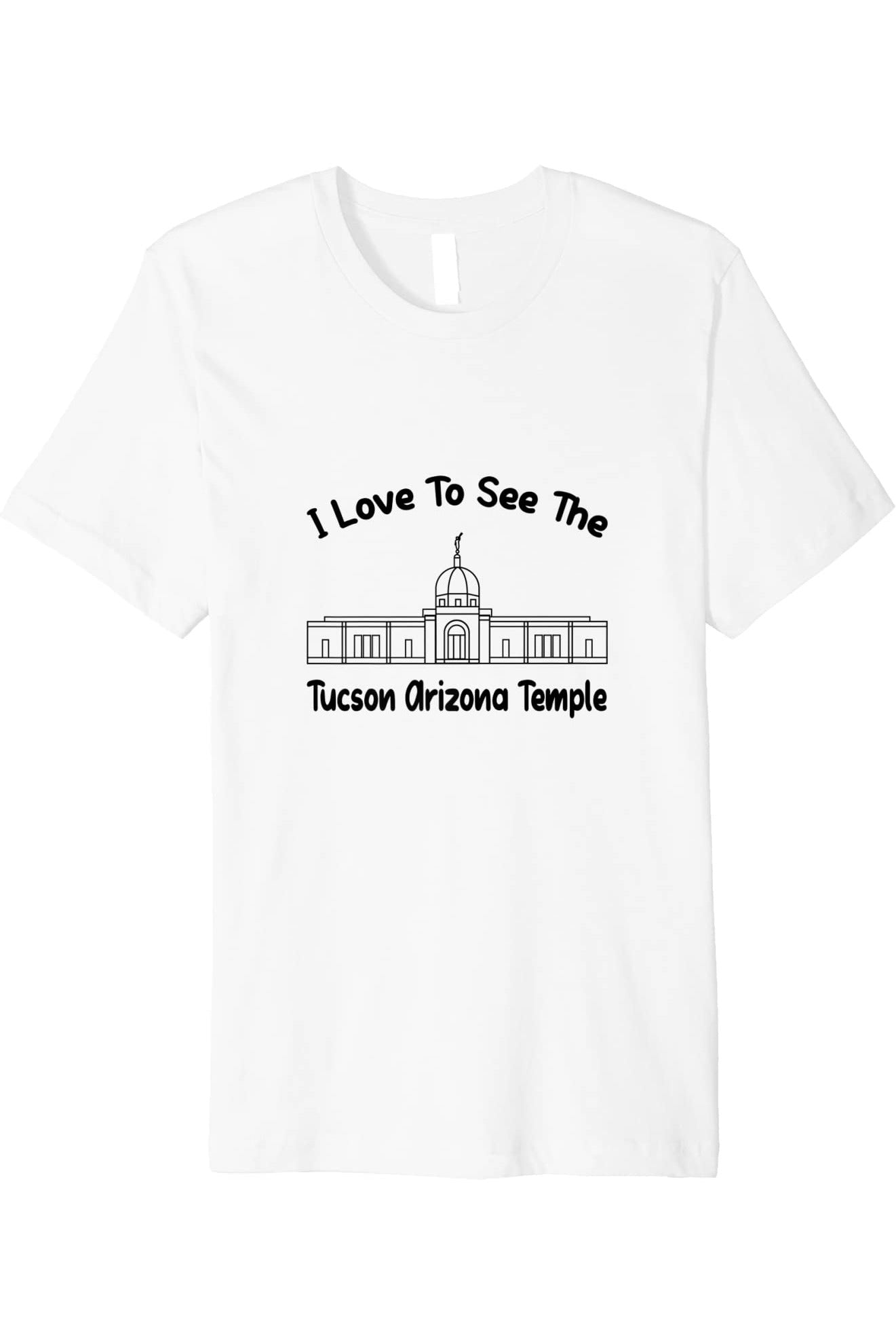 Tucson Arizona Temple T-Shirt - Premium - Primary Style (English) US