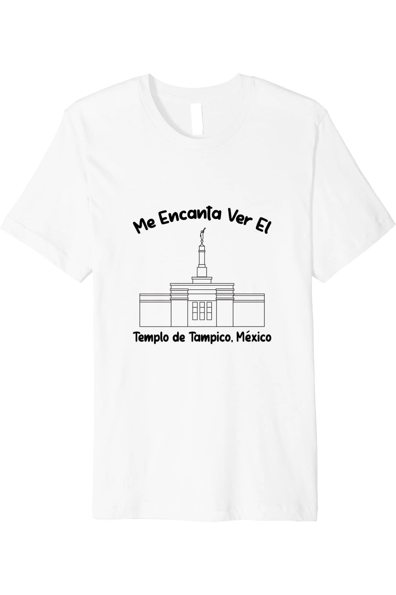 Tampico Mexico Temple T-Shirt - Premium - Primary Style (Spanish) US