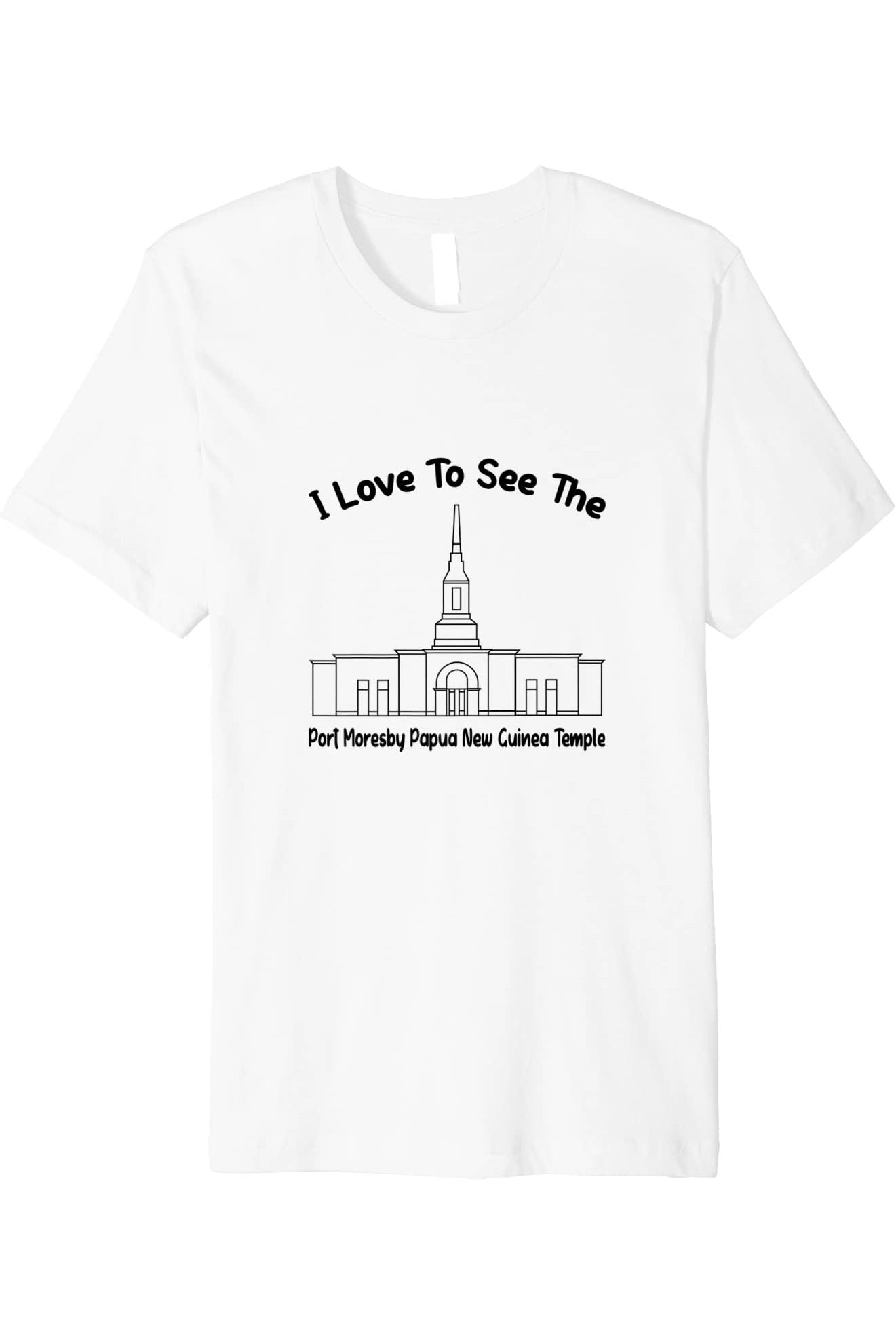 Port Moresby Papua New Guinea Temple T-Shirt - Premium - Primary Style (English) US