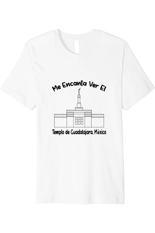 Guadalajara Mexico Temple T-Shirt - Premium - Primary Style (Spanish) US