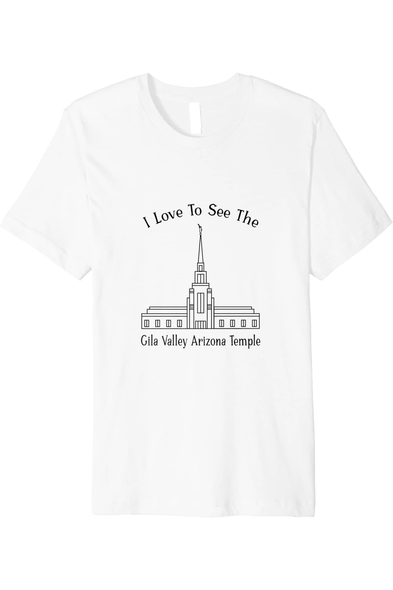 Gila Valley Arizona Temple T-Shirt - Premium - Happy Style (English) US