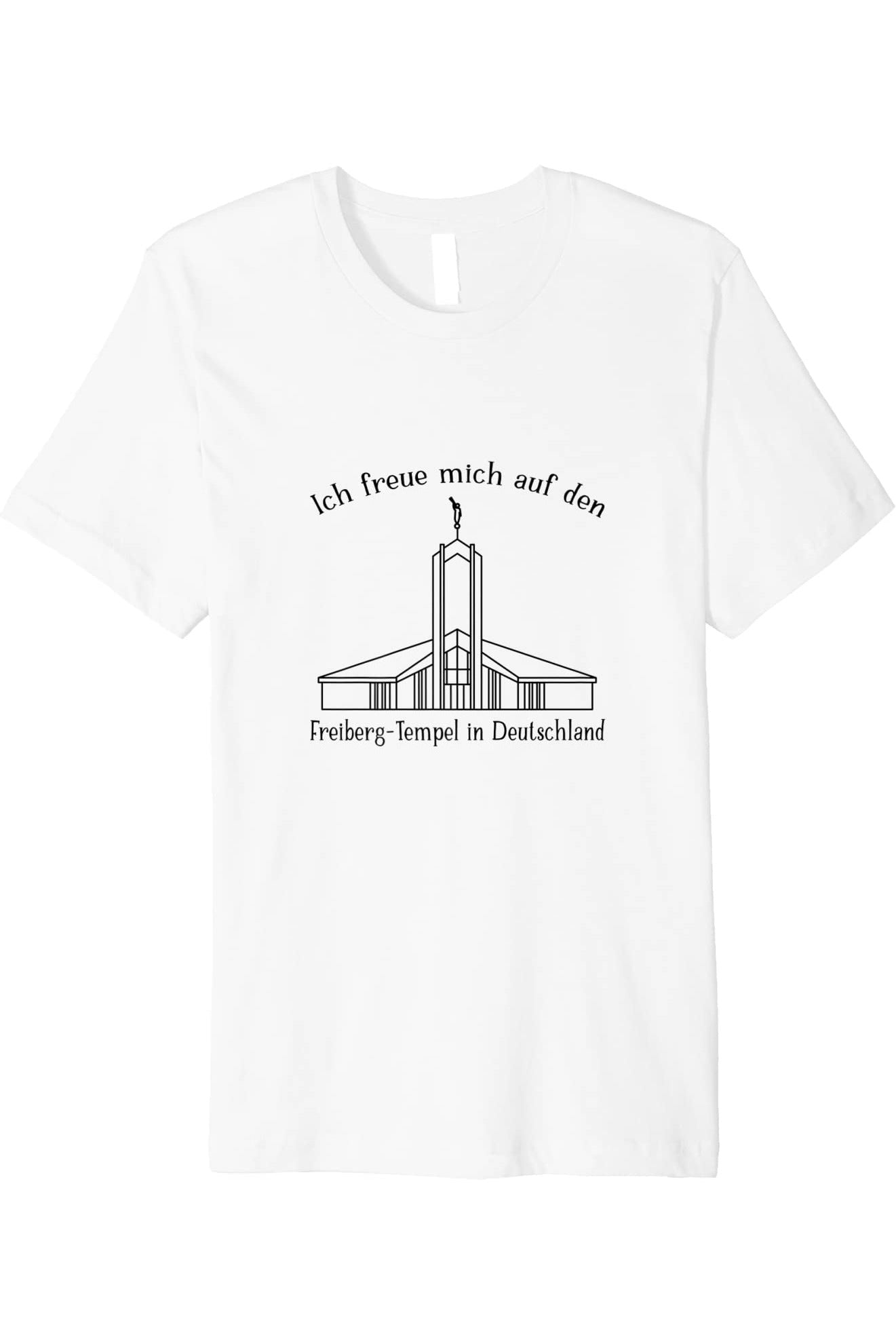 Freiberg Germany Temple T-Shirt - Premium - Happy Style (German) US