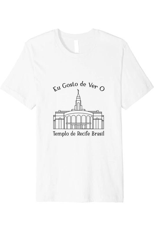 Recife Brazil Temple T-Shirt - Premium - Happy Style (Portuguese) US