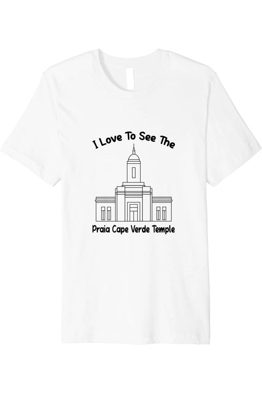 Praia Cape Verde Temple T-Shirt - Premium - Primary Style (English) US