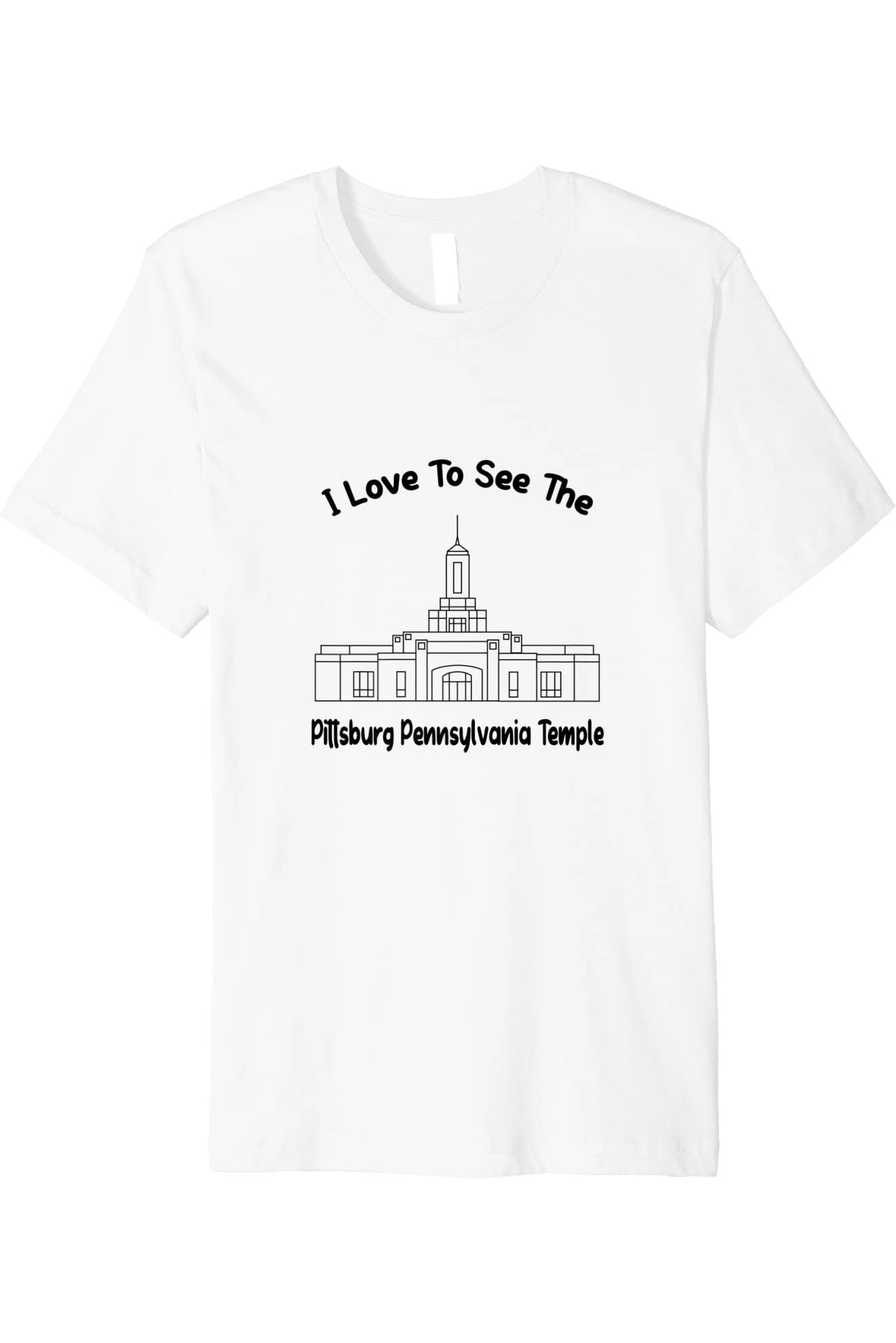 Pittsburgh Pennsylvania Temple T-Shirt - Premium -  Style (English) US