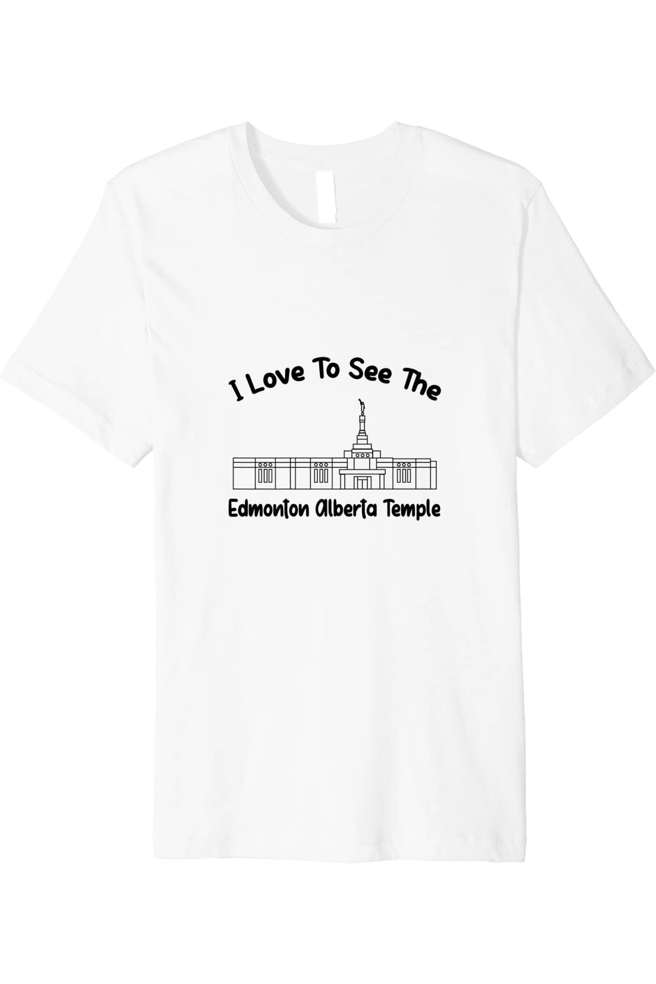 Edmonton Alberta Temple T-Shirt - Premium - Primary Style (English) US