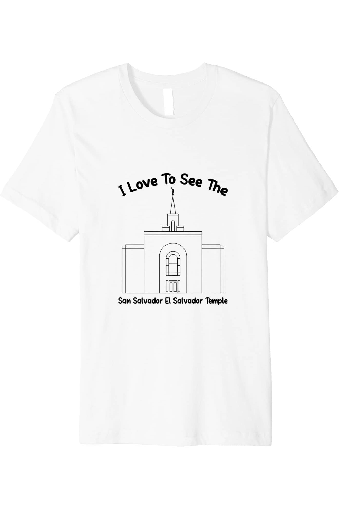 San Salvador El Salvador Temple T-Shirt - Premium - Primary Style (English) US