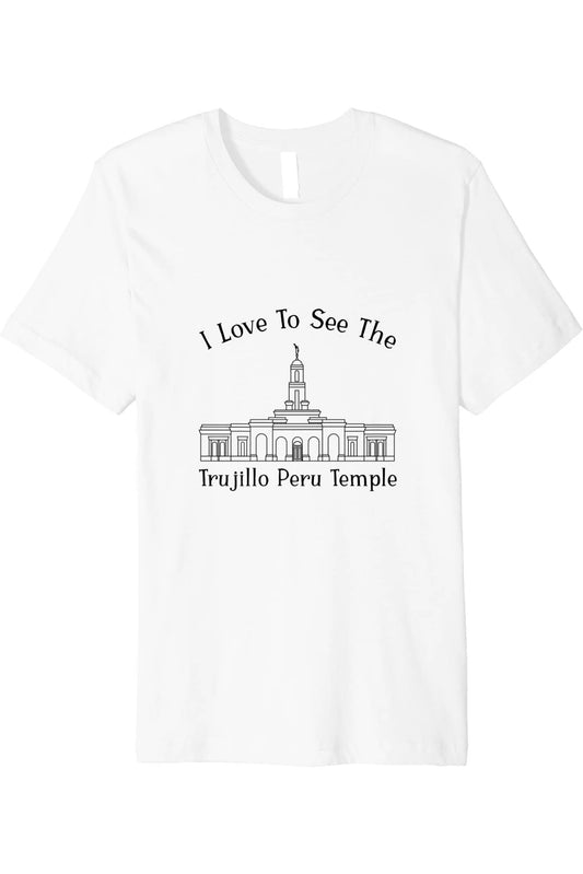 Trujillo Peru Temple T-Shirt - Premium - Happy Style (English) US
