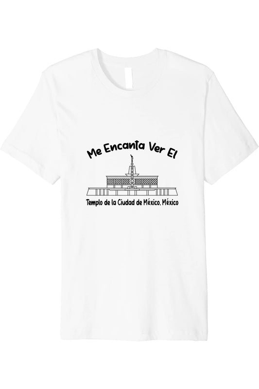 Mexico City Mexico Temple T-Shirt - Premium - Primary Style (Spanish) US