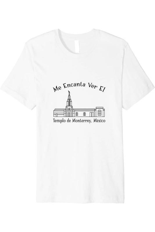 Monterrey Mexico Temple T-Shirt - Premium - Happy Style (Spanish) US
