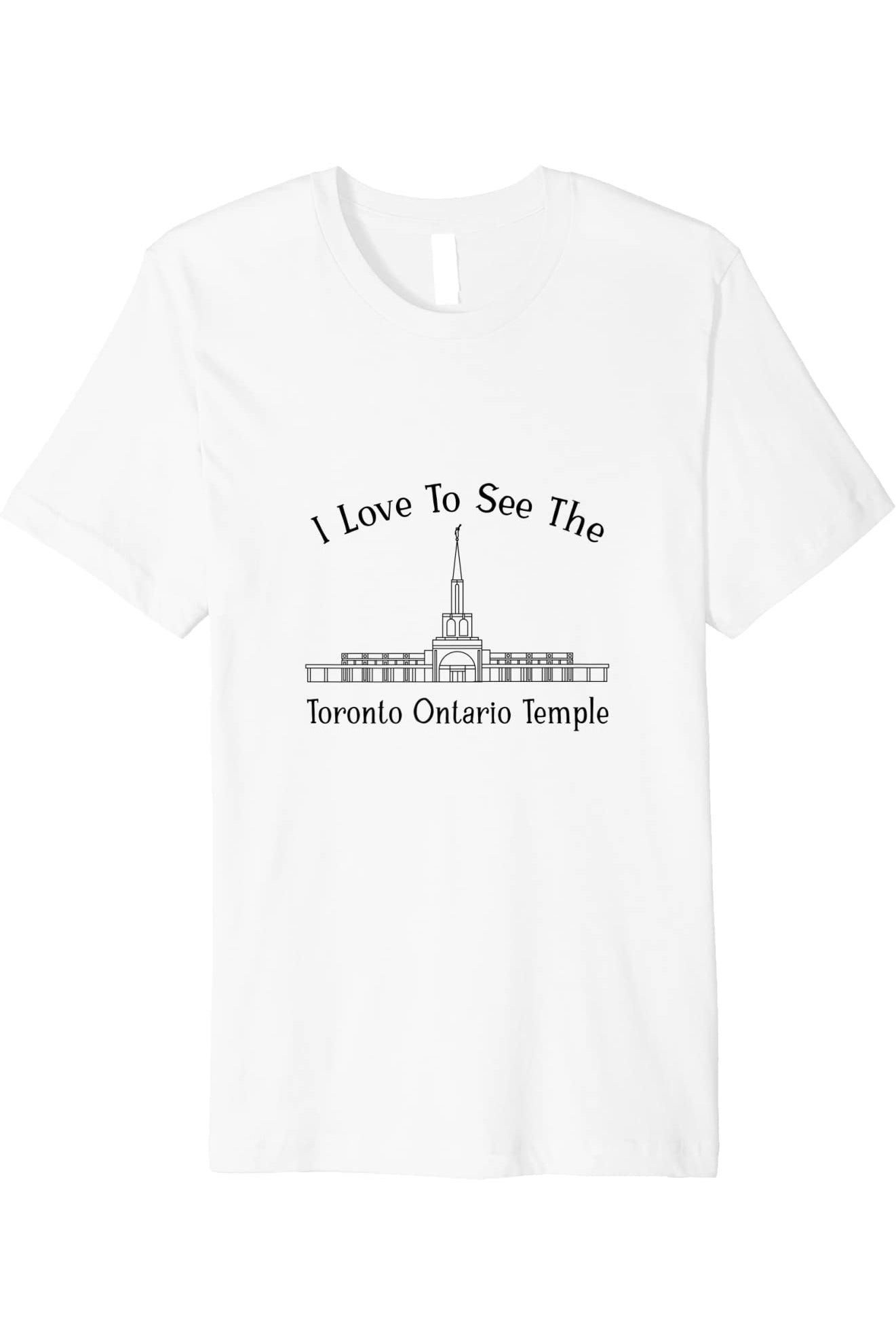 Toronto Ontario Temple T-Shirt - Premium - Happy Style (English) US