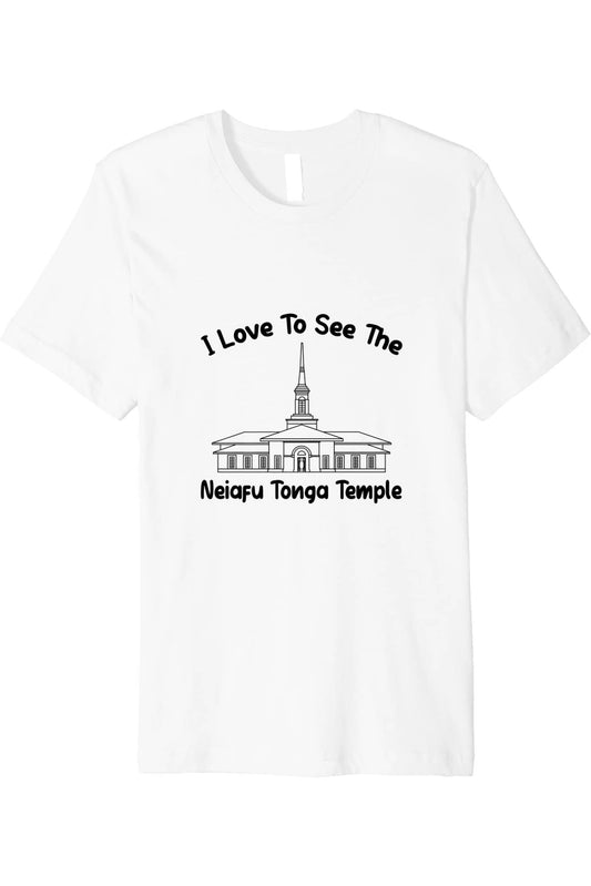 Neiafu Tonga Temple T-Shirt - Premium - Primary Style (English) US