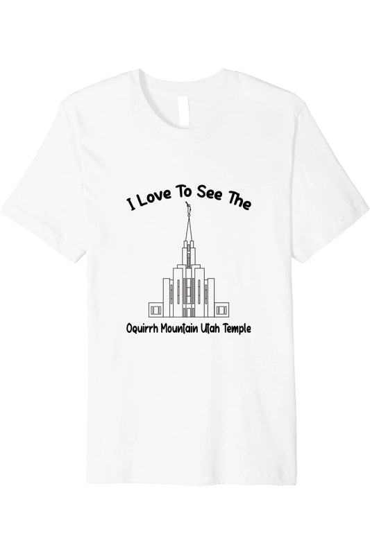 Oquirrh Mountain Utah Temple T-Shirt - Premium - Primary Style (English) US