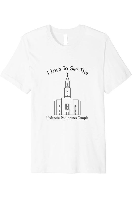 Urdaneta Philippines Temple T-Shirt - Premium - Happy Style (English) US