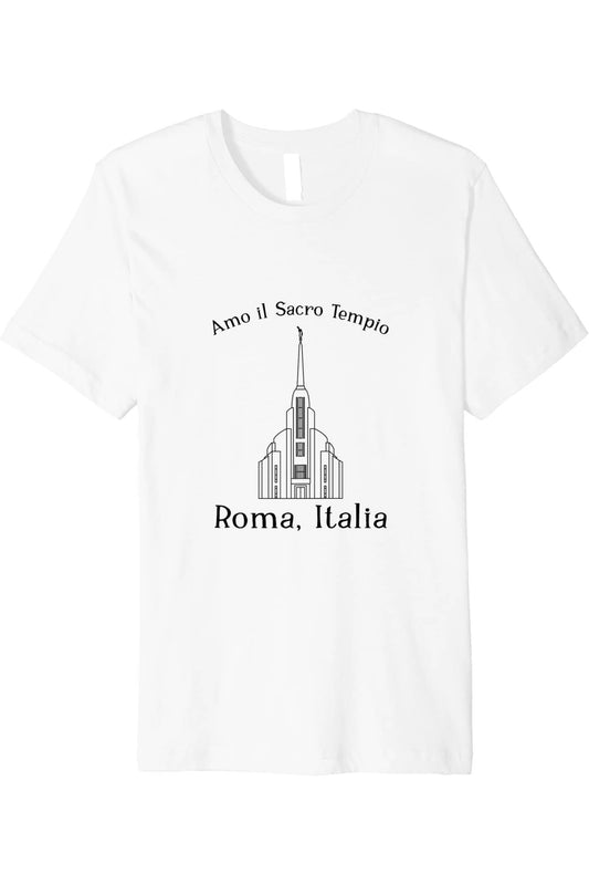 Rome Italy Temple T-Shirt - Premium - Happy Style (Italian) US