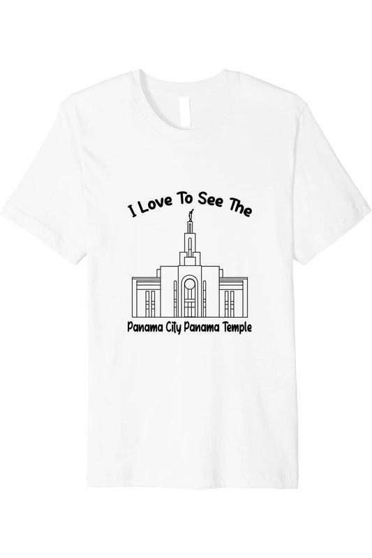 Panama City Panama Temple T-Shirt - Premium - Primary Style (English) US