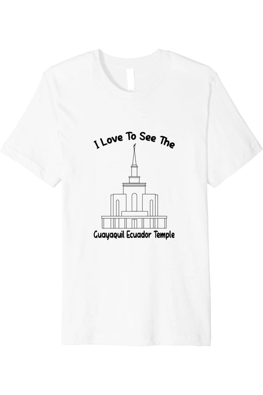 Guayaquil Ecuador Temple T-Shirt - Premium - Primary Style (English) US