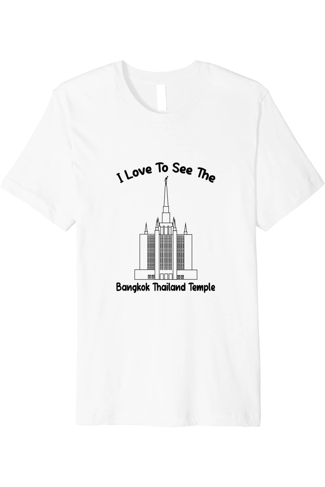 Bangkok Thailand Temple T-Shirt - Premium - Primary Style (English) US