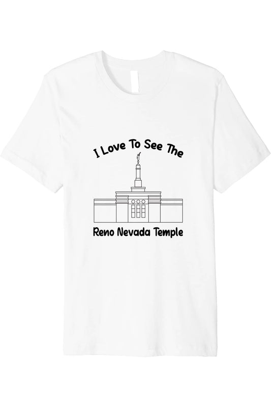 Reno Nevada Temple T-Shirt - Premium - Primary Style (English) US