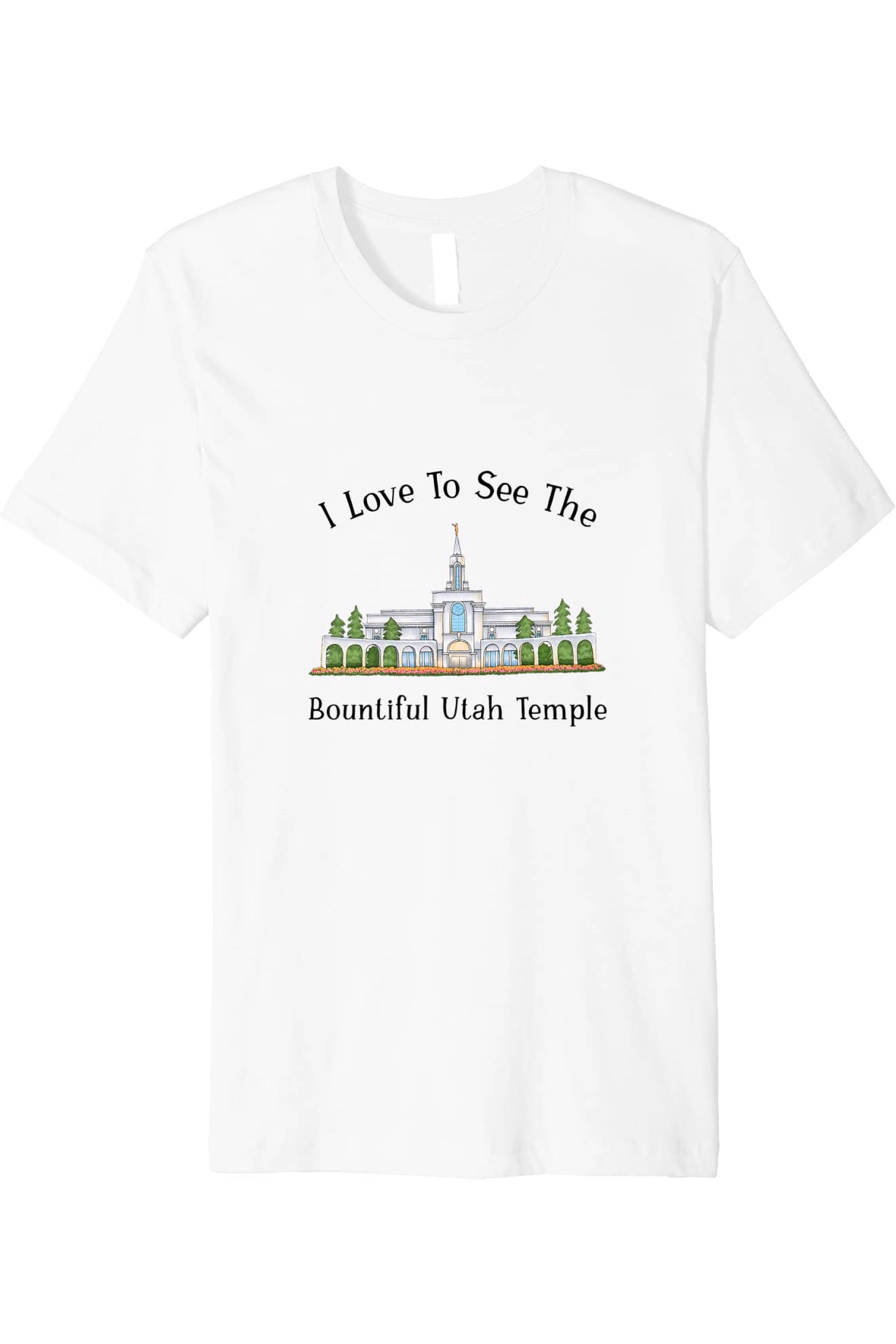 Bountiful Utah Temple T-Shirt - Premium - Happy Style (English) US