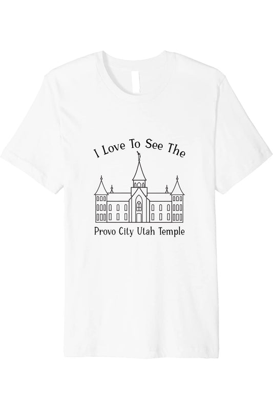 Provo City Center Utah Temple T-Shirt - Premium -  Style (English) US