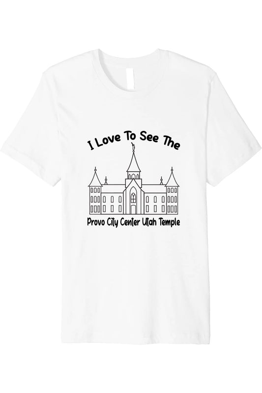 Provo City Center Utah Temple T-Shirt - Premium - Primary Style (English) US