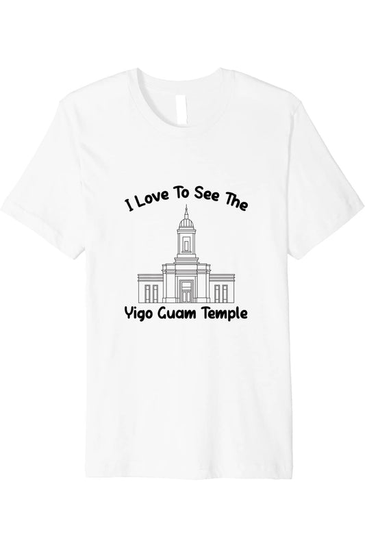 Yigo Guam Temple T-Shirt - Premium - Primary Style (English) US