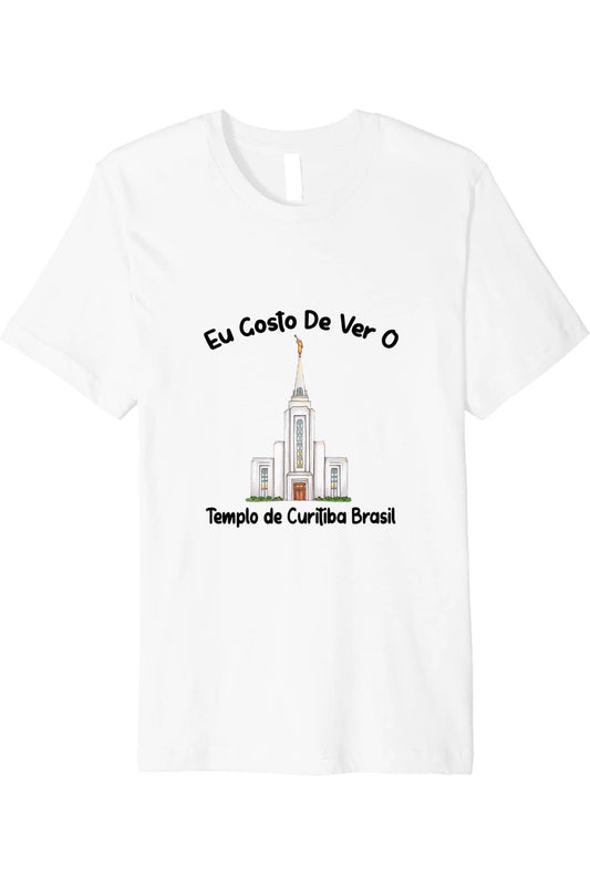 Templo de Manaus Brasil T-Shirt - Premium - Primary Style (Portuguese) US