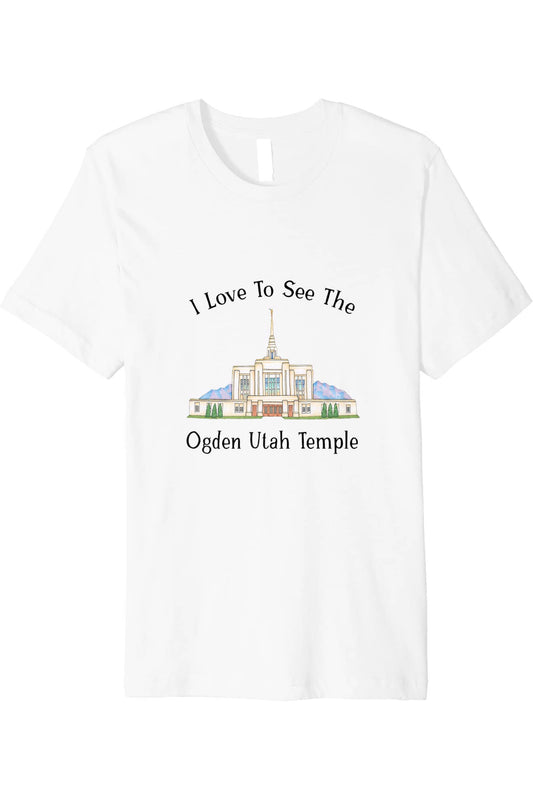 Ogden Utah Temple T-Shirt - Premium - Happy Style (English) US