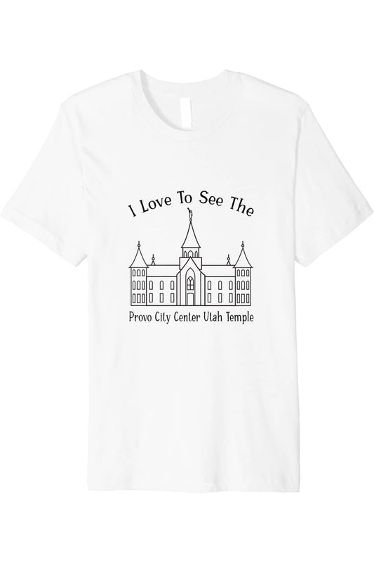 Provo City Center Utah Temple T-Shirt - Premium - Happy Style (English) US