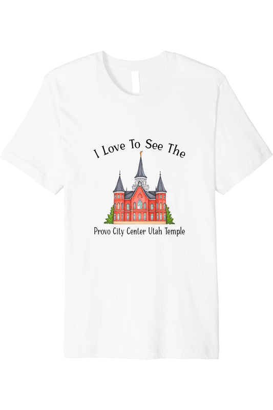 Provo City Center Utah Temple T-Shirt - Premium - Happy Style (English) US