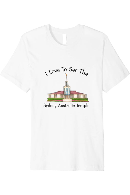 Sydney Australia Temple T-Shirt - Premium - Happy Style (English) US