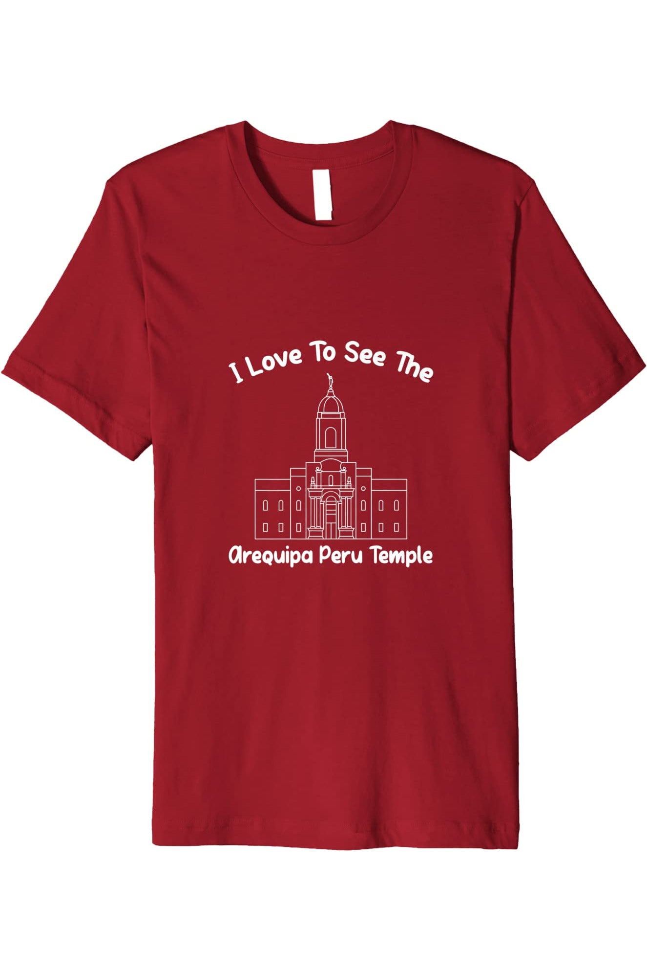 Arequipa Peru Temple T-Shirt - Premium - Primary Style (English) US